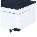 Ver imagem 3 de Cama Box Baú Solteiro 88x188x42 Corino Branco Pistão A Gás
