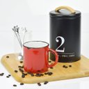 Ver imagem 2 de 2 Canecas Tipo Esmaltada Cerâmica Grand Retro 320ml Vermelho