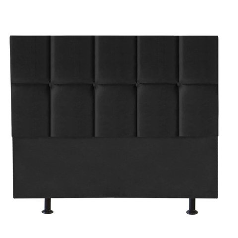 Cabeceira para Cama Box Casal 1,40 Cm Poliana - Oferta House Cor:preto