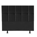 Ver imagem 1 de Cabeceira para Cama Box Casal 1,40 Cm Poliana - Oferta House Cor:preto