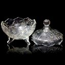 Ver imagem 3 de Kit Com 2 Bomboniere De Vidro Premium Tampa Porta Bala Doce