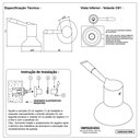 Ver imagem 2 de Acabamento De Registro Rose Gold Brilhante Padrão Deca C61