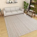 Ver imagem 4 de Tapete Sala Quarto Artesanal Arco Íris 2,00m X 1,40m Cru Antiderrapante