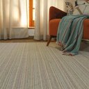 Ver imagem 1 de Tapete Sala Quarto Artesanal Arco Íris 2,00m X 1,40m Cru Antiderrapante