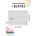 Ver imagem 3 de Cabeceira Estofada Queen 9 Blocos Não É Segredo 160x90 Ns96bq11tv