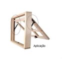 Ver imagem 2 de Kit Janela Maxim Ar - Braço 60Cm - com Fecho - Madeira e Alumínio