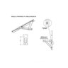 Kit Janela Maxim Ar - Braço 60Cm - com Fecho - Madeira e Alumínio - 3