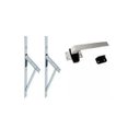 Ver imagem 1 de Kit Janela Maxim Ar - Braço 60Cm - com Fecho - Madeira e Alumínio