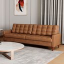 Ver imagem 2 de Sofá 4 Lugares Grécia Living Corino Marrom 220cm