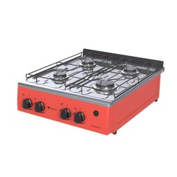 Fogao de Mesa 4 Bocas Grand Petit Vetro Vermelho Gas GLP - 2