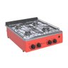 Fogao de Mesa 4 Bocas Grand Petit Vetro Vermelho Gas GLP - 3