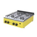Ver imagem 3 de FOGAO DE MESA 4 BOCAS GRAND PETIT VETRO AMARELO GAS GLP
