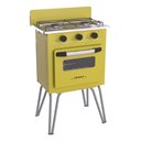 Ver imagem 2 de FOGAO 2 BOCAS VENAX GEMINI VETRO AMARELO GAS GLP