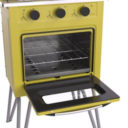 FOGAO 2 BOCAS VENAX GEMINI VETRO AMARELO GAS GLP - 4