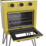 FOGAO 2 BOCAS VENAX GEMINI VETRO AMARELO GAS GLP - 4