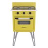 FOGAO 2 BOCAS VENAX GEMINI VETRO AMARELO GAS GLP - 1