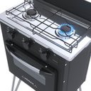 Ver imagem 3 de FOGAO 2 BOCAS VENAX GEMINI VETRO PRETO FOSCO GAS GLP