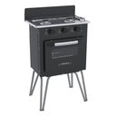 Ver imagem 2 de FOGAO 2 BOCAS VENAX GEMINI VETRO PRETO FOSCO GAS GLP