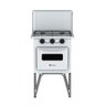 FOGAO 2 BOCAS VENAX GEMINI TAMPA DE METAL BRANCO GAS GLP - 1