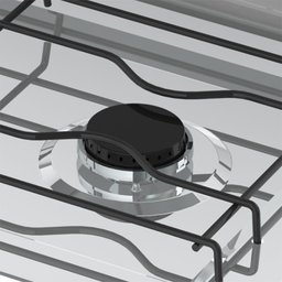 FOGAO DE MESA 2 BOCAS VENAX FLAMALAR TAMPA DE METAL BRANCO GAS GLP - 3