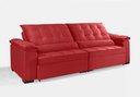 Ver imagem 4 de Sofá Retrátil e Reclinável Renew 2.50m Estilo Estofados - França Velusoft Cor "vermelho"