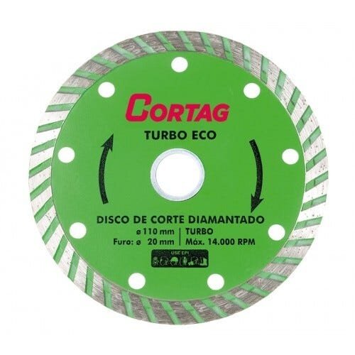 Disco de Corte Diamantado Turbo Eco 110mm - Cortag