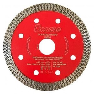 Disco de Corte Diamantado Turbo Porcelanato 110mm Best Quality - Cortag