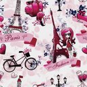Ver imagem 3 de Papel de Parede Paris Fashion Amor Bicicleta Torre Eiffel Autocolante