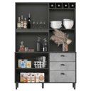 Ver imagem 2 de Kit Cozinha Compacta Diamond Nicioli - Chumbo/Concreto