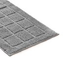 Ver imagem 2 de Tapete Athenas Extra Soft Antiderrapante 45x95cm Rozac - Quadrados Chumbo