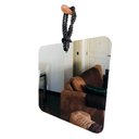 Ver imagem 3 de Espelho Decorativo Hole Alça Sisal Black 50x50 cm