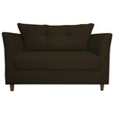 Ver imagem 3 de Sofá Isis 2 Lugares Suede Marrom - Vallisa Decor