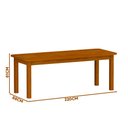 Ver imagem 3 de Mesa Retangular com 10 Cadeiras Madeira Maciça 220 X 88 Mel Plácida Jm Móveis
