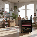 Ver imagem 2 de 01un Porta Cartolinas Eva Color Set A1 Armário Papelaria Preto Cód.301