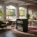 Ver imagem 3 de 01un Porta Cartolinas Eva Color Set A1 Armário Papelaria Preto Cód.301