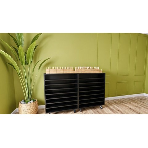 01un Porta Cartolinas Eva Color Set A1 Armário Papelaria Preto Cód.301