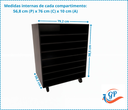 Ver imagem 7 de 01un Porta Cartolinas Eva Color Set A1 Armário Papelaria Preto Cód.301