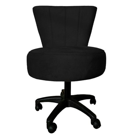 Poltrona Decorativa Royal Base Giratória Slk Decor Preto