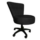Ver imagem 2 de Poltrona Decorativa Royal Base Giratória Slk Decor Preto
