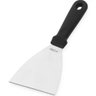 Kit 3 Espátulas Raspadoras 23x10cm Inox Chapa Cozinha Profissional Preta Lanche Weck - 3