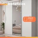 Ver imagem 6 de Guarda Roupas Casal com Espelho 3 Portas de Correr 4 Gavetas Duda
