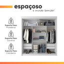 Ver imagem 7 de Guarda Roupas Casal com Espelho 3 Portas de Correr 4 Gavetas Duda
