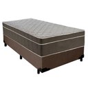 Ver imagem 1 de Cama Box Suede Solteiro + Colchão Sereneprime Molas Ensacadas 88x188x65 Marrom