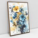 Ver imagem 1 de Quadro Decorativo Floral Luxo Flores Tons Pasteis em Tela Canvas Tacolado Moldura Flutuante 4,5cm Fr