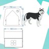 Casinha Pet Cachorro/Gato Branca e Off White - Tamanho G - 4