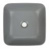 Cuba de Apoio Louça Quadrada Cinza Fosca Duo - Sanit - 4