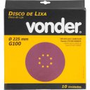 Ver imagem 2 de Disco de lixa com 225 mm grão 100 para a Lixadeira LPV 600 e LPV 1000 Vonder