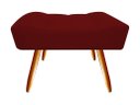 Ver imagem 3 de Kit Poltrona Decorativa Isis + Puff Retangular Suede Marsala Pés Madeira Mz Decor