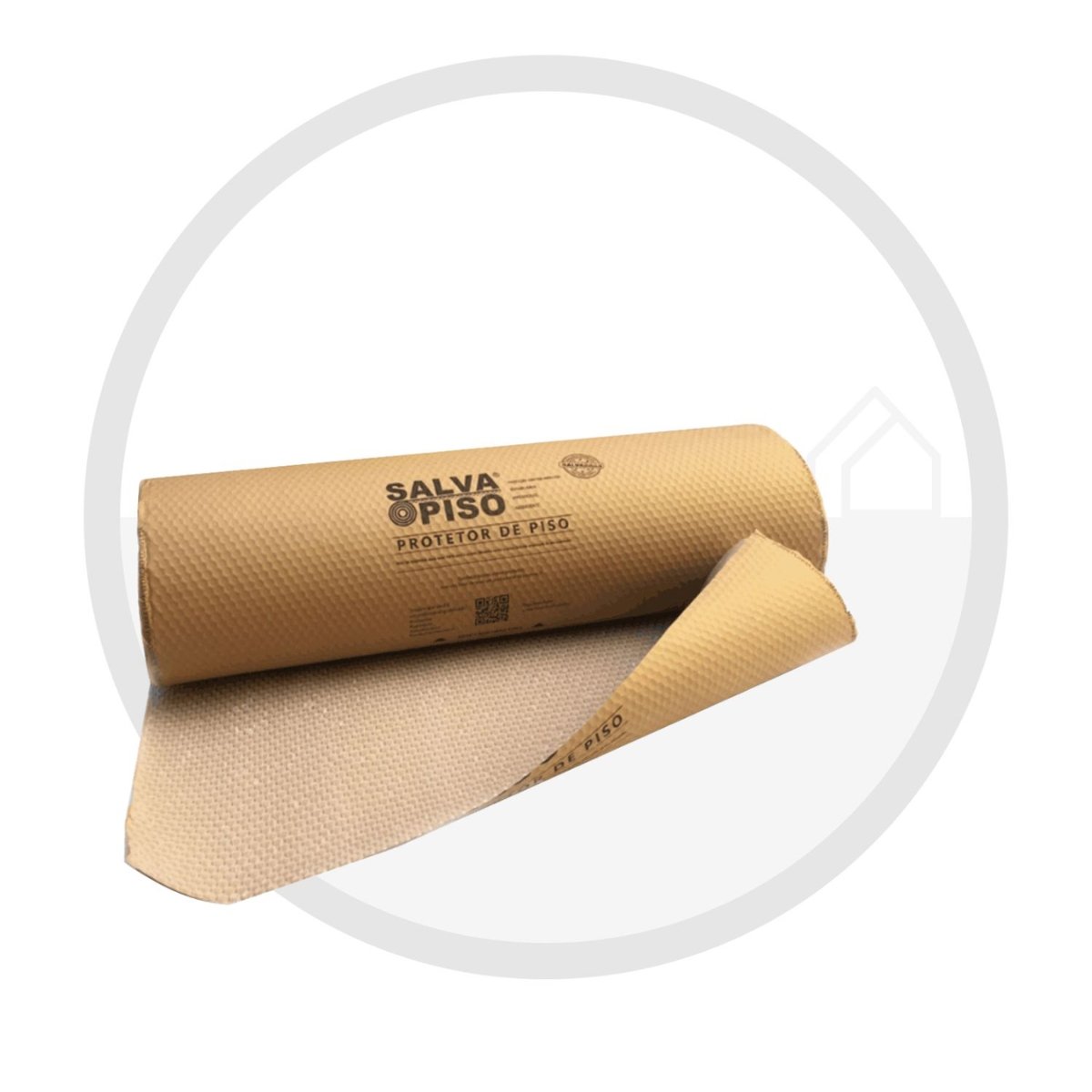 Kit 5x Salva Piso Salvabras 1,00x25m Kraft + Plastico Bolha - 5