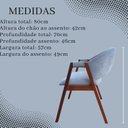 Ver imagem 6 de Combo 6 Zara Revestidas em Linho Aveia Madeira Maciça com Braços